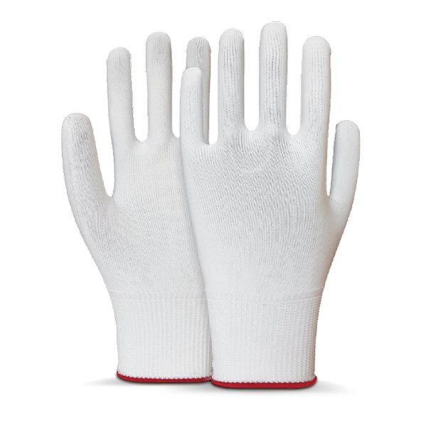 Beybi Kasyer Beyaz 10 Numara  Yıkanabilir Polyester Eldiven 5 Çift ürün görseli 1