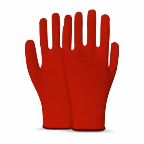 Beybi Kasyer Kırmızı 10 Numara Yıkanabilir Polyester Eldiven 5 Çift ürün görseli 1