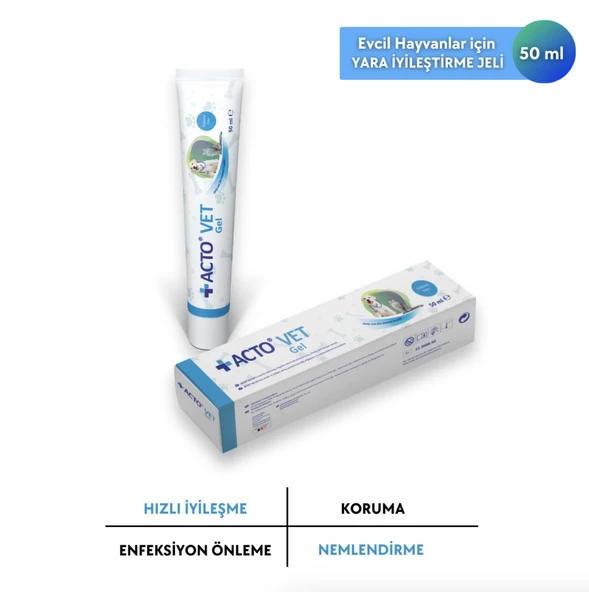 ACTO VET GEL 50 ml Evcil Hayvan Yara Bakım Jeli ürün görseli 1