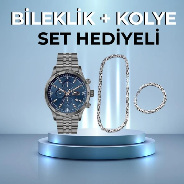 Slazenger SL.09.2055.2.04 46 mm Füme Çelik Erkek Kol Saati ürün görseli 1