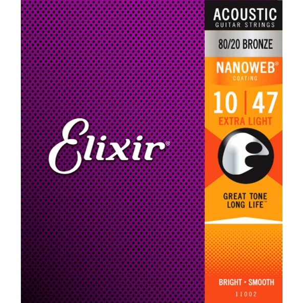 ELİXİR AKUSTİK GİTAR TELİ 10-47 11002 ürün görseli 1