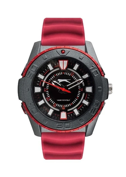 Slazenger SL.09.6573.2.01 Quartz Silikon Kırmızı Siyah Kadran 50 mm Erkek Kol Saati ürün görseli 1