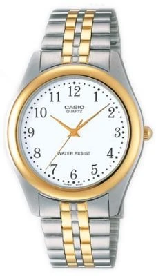 Casio LTP-1129G-7BRDF Quartz Çelik Altın/Gri Beyaz Kadran 26 mm Kadın Kol Saati ürün görseli 1