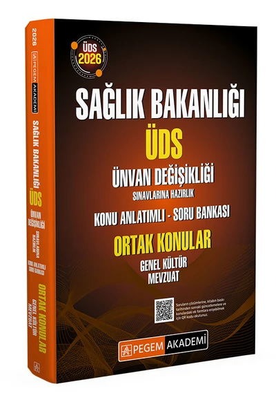 Pegem 2026 GYS ÜDS Sağlık Bakanlığı Ortak Konular Genel Kültür Mevzuat Konu Anlatımlı Soru Bankası Ünvan Değişikliği Pegem Akademi Yayınları ürün görseli 1