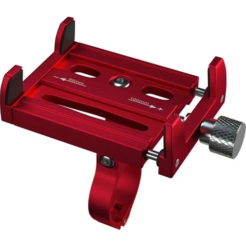 Zhltools KR01 Bisiklet Motorsiklet Gidon Telefon Tutucu, Metal Vidalı Kırmızı ürün görseli 1
