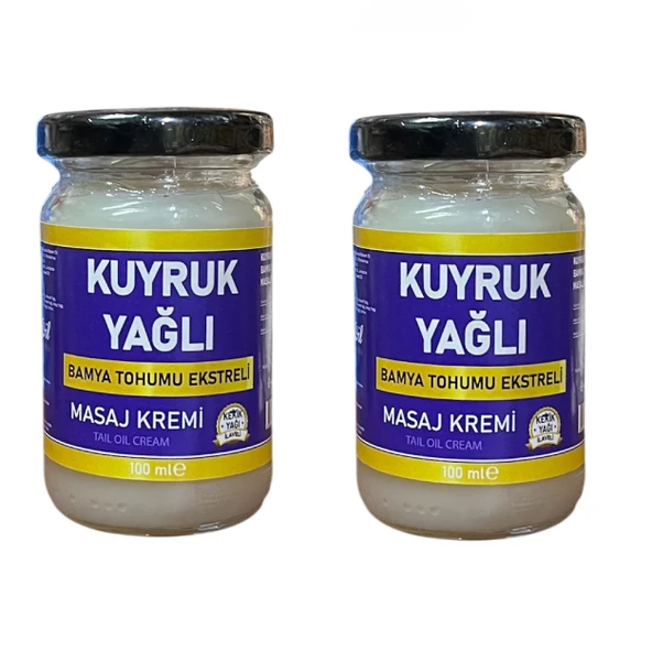 Kuyruk Yağı masaj Kremi 100 ml, 2 adet, DVD Lokman Aktar ürün görseli 1