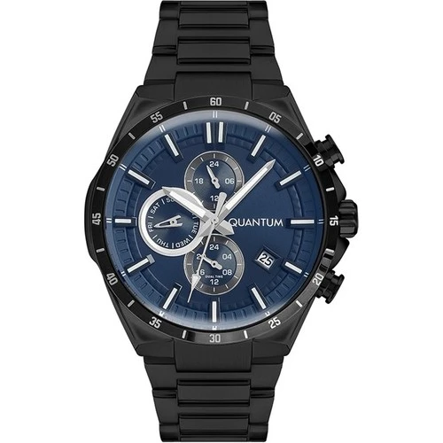 Quantum PWG936.690 Quartz Çelik Siyah Safir Cam 10 ATM Multifonksiyon 45 mm Erkek Kol Saati AYNI GÜN KARGO ürün görseli 1