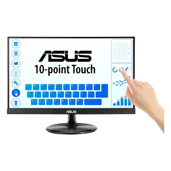 Asus VT229H 21.5" 60Hz 5Ms VGA+HDMI FullHD IPS Touch Vesa Monitör ürün görseli 1