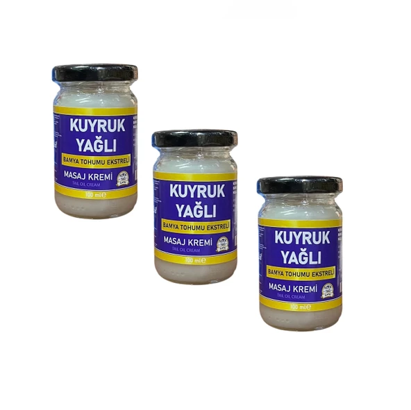 Kuyruk Yağı masaj Kremi 100 ml, 3 adet, DVD Lokman Aktar ürün görseli 1