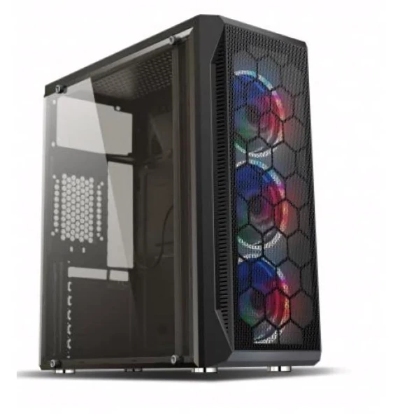 Hiper Zoe Intel Core i5 12400F 16GB RAM 512GB SSD RTX4060 FreeDos Gaming PC ürün görseli 1