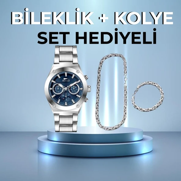 Slazenger Sl.09.1888.2.04 45 mm Çelik Erkek Kol Saati AYNI GÜN KARGO ürün görseli 1