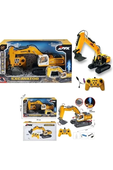 Uzaktan Kumandalı Şarjlı PALETLİ EXCAVATOR 1/18 Boy Full Fonksiyon Kepçe Hareketli Işıklı ürün görseli 1
