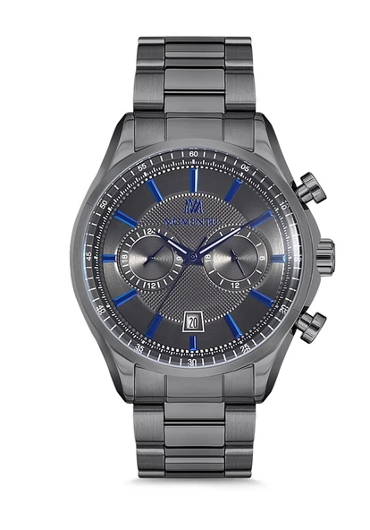 Momentus CC102N-05SM Quartz Çelik Füme 46 mm Erkek Saati AYNI GÜN KARGO ürün görseli 1