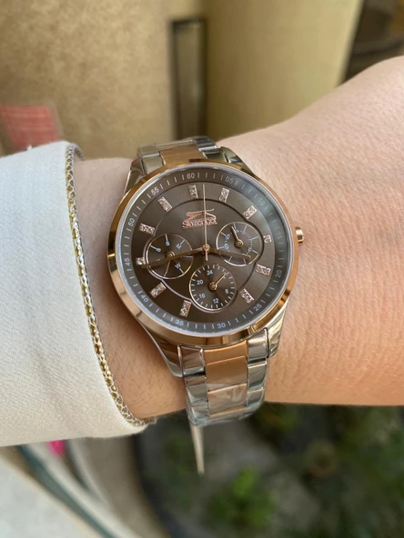 Slazenger SL.09.2151.4.03 Quartz Çelik Rose Gold/Gri 35 mm Kadın Kol Saati ürün görseli 1
