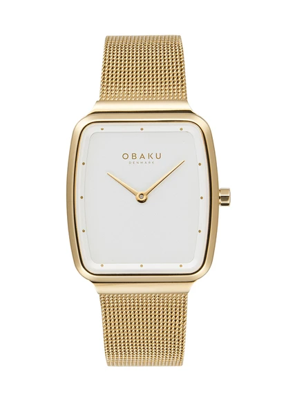 Obaku Denmark V267LXGIMG Hasır Çelik Quartz 27 mm Altın Kadın Kol Saati ürün görseli 1