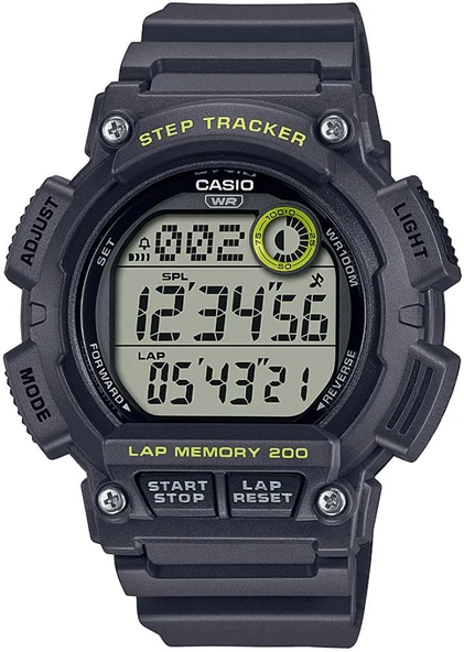 Casio WS-2100H-8AVDF Quartz Silikon Siyah 10 ATM 48 mm Erkek Kol Saati ürün görseli 1
