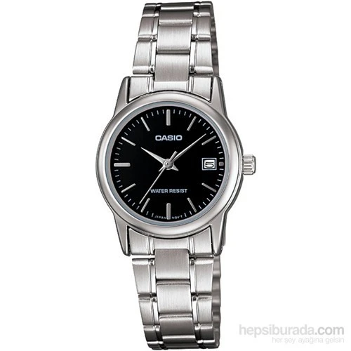 Casio LTP-V002D-1AUDF Quartz Çelik Gri Siyah Kadran 25 mm Kadın Kol Saati ürün görseli 1