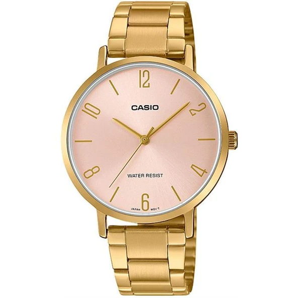 Casio LTP-VT01G-4BUDF Quartz Altın Rengi Pembe Kadran 34 mm Kadın Kol Saati ürün görseli 1