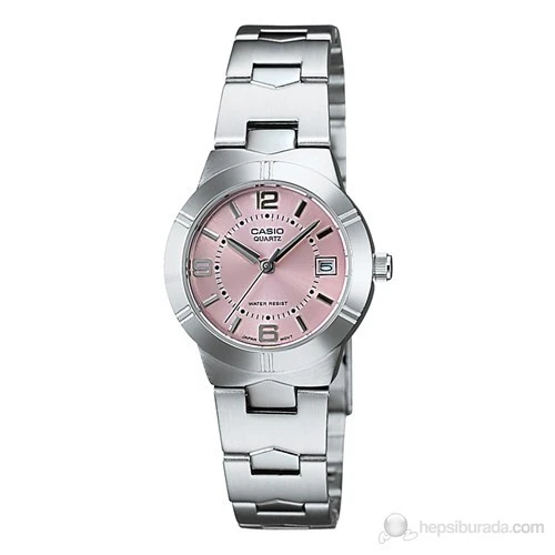 Casio LTP-1241D-4ADF Quartz Çelik Gri Pembe Kadran 25 mm Kadın Kol Saati ürün görseli 1