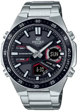 Casio EFV-C110D-1A4VDF Edifice Quartz Çelik Gri Siyah Kadran 47 mm Erkek Kol Saati ürün görseli 1
