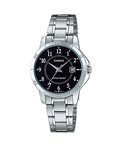 Casio LTP-V004D-1BUDF Quartz Çelik Gri Siyah Kadın Kol Saati ürün görseli 1