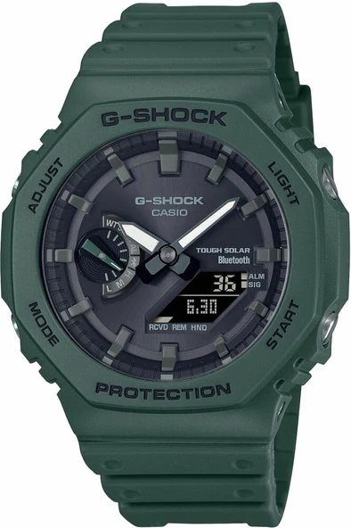 Casio GA-B2100-3ADR Solar Silikon Yeşil 20 ATM 45 mm Erkek Kol Saati ürün görseli 1