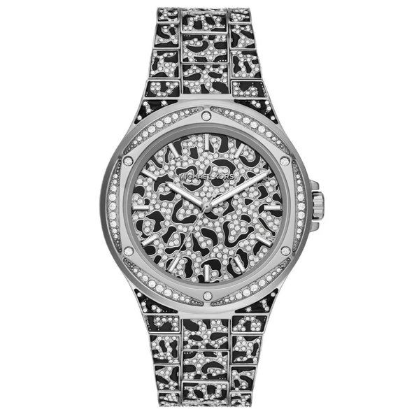 Michael Kors MK7408 Quartz Çelik Gri/Siyah 43 mm Kadın Kol Saati ürün görseli 1