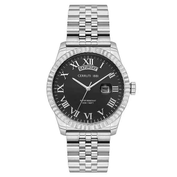 Cerruti 1881 CIWGH2117116 Quartz Çelik Gri Siyah Kadran 41 mm Erkek Kol Saati ürün görseli 1