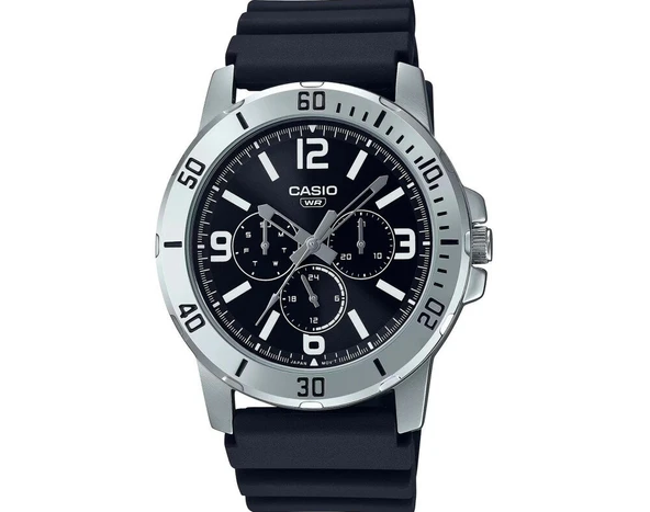 Casio MTP-VD300-1BUDF Quartz Silikon Siyah 45 mm Erkek Kol Saati ürün görseli 1