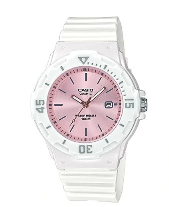 Casio LRW-200H-4E3VDF Quartz Silikon Beyaz Pembe Kadran 10 ATM 34 mm Kadın Kol Saati ürün görseli 1