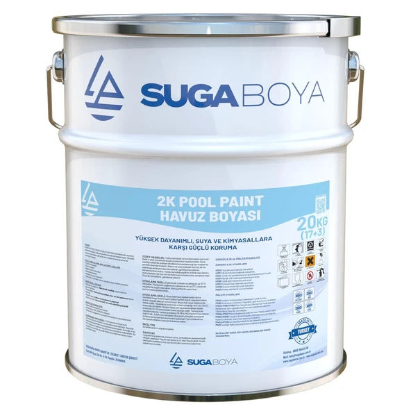 SUGA HAVUZ BOYASI 2K POOL PAINT (17+3) 20 KG ürün görseli 1