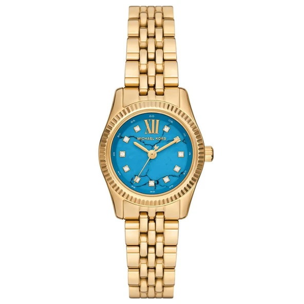Michael Kors MK4813 Quartz Çelik Altın Rengi Mavi Kadran 26 mm Kadın Kol Saati ürün görseli 1