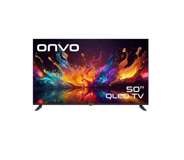 Onvo 50OVF9001UQ 4K Ultra HD 50" 127 Ekran Uydu Alıcılı Google Smart QLED TV ürün görseli 1