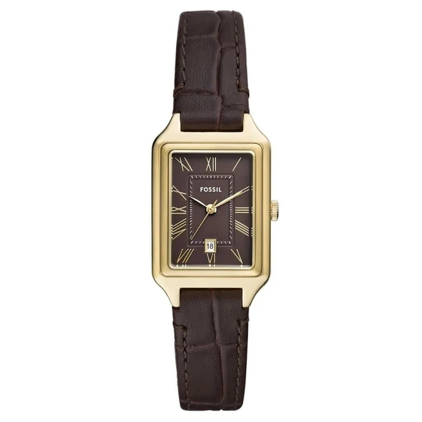 Fossil FES5367 Quartz Deri Kahverengi 23 mm Takvimli Kadın Kol Saati ürün görseli 1