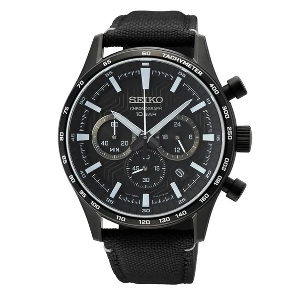 Seiko Kronograf SSB417P Quartz Kronograflı Nato Siyah Safir Cam 10 ATM 43 mm Erkek Kol Saati ürün görseli 1