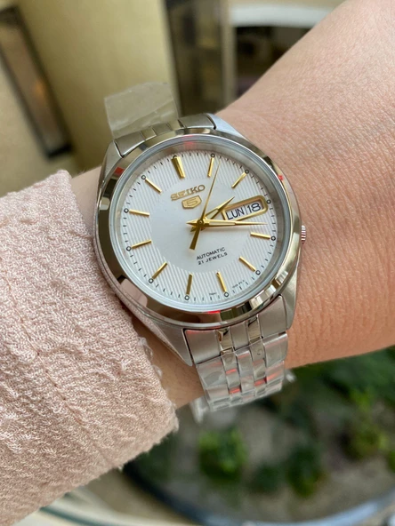 Seiko 5 SNKL17K1 Otomatik Çelik Gri Beyaz Kadran 5 ATM Erkek Kol Sati ürün görseli 1