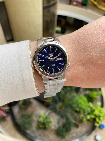 Seiko 5 SNKA05K1 Otomatik Çelik Gri Mavi Kadran 37 mm Erkek Kol Saati ürün görseli 1