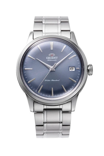 Orient Bambino Kurmalı Otomatik Çelik Gri Mavi Kadran Kristal Cam 38 mm Erkek Kol Saati ürün görseli 1