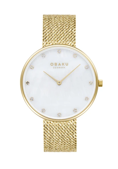 Obaku Denmark V288LXGWHG Quartz Kristal 36 mm Kadın Kol Saati ürün görseli 1