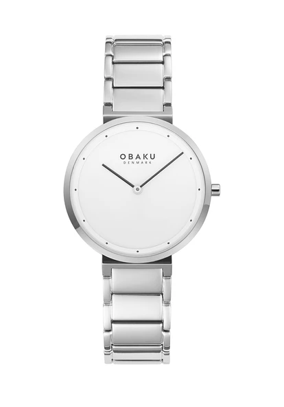 Obaku Denmark V258LXCISC Çelik Safir Kristal Gri 34 mm Kadın Kol Saati ürün görseli 1