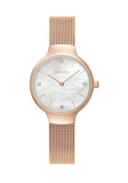 Obaku Denmark V241LXVWMV Hasır Quartz Rose 29 mm Kadın Kol Saati ürün görseli 1