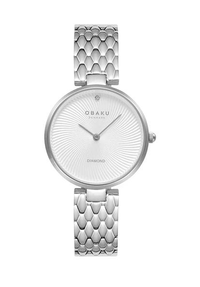 Obaku Denmark V256LXCISC Quartz Çelik Gri Beyaz Kadran 32 mm Kadın Kol Saati ürün görseli 1