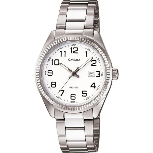 Casio LTP-1302D-7BVDF Quartz Çelik Gri Beyaz Kadran 30 mm Kadın Kol Saati ürün görseli 1