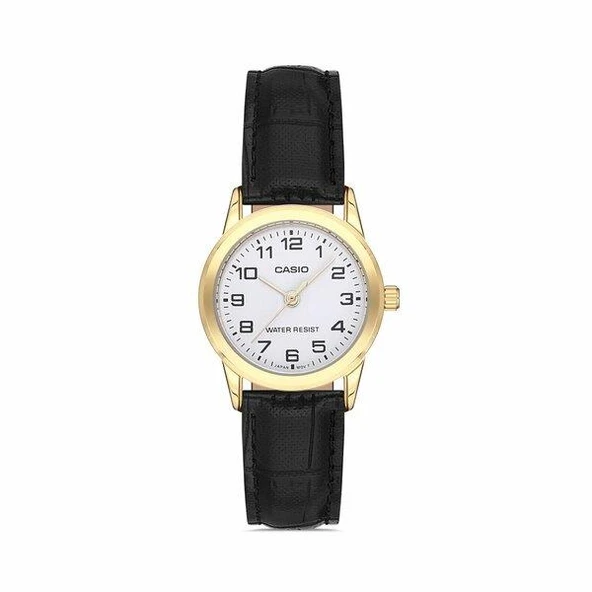 Casio LTP-V001GL-7BUDF Quartz Deri Siyah Beyaz Kadran 25 mm Kadın Kol Saati ürün görseli 1