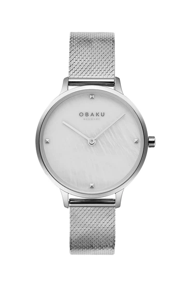 Obaku Denmark V295LXCWHC Quartz Çelik Hasır Gri 34 mm Kadın Kol Saati ürün görseli 1