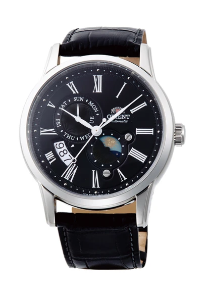 Orient Sun&Moon RA-AK0010B30B Kurmalı Otomatik Deri Siyah 43 mm Erkek Kol Saati ürün görseli 1
