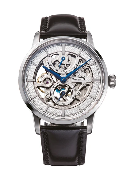 Orient RE-AZ0005S00B Deri Siyah Beyaz Kadran 38 mm Otomatik Erkek Kol Saati ürün görseli 1