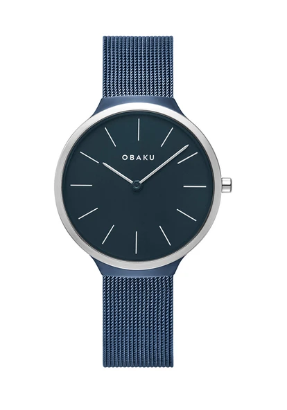 Obaku Denmark V240LXHLML Quartz Hasır Lacivert Safir Cam 32 mm Kadın Kol Saati ürün görseli 1