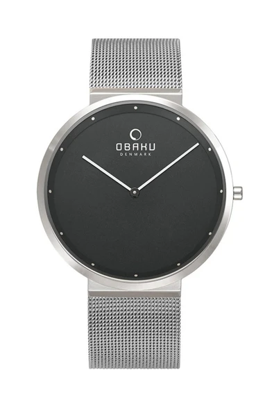 Obaku Denmark V230GXCBMC Quartz Hasır Gri Siyah Kadran 42 mm Erkek Kol Saati ürün görseli 1