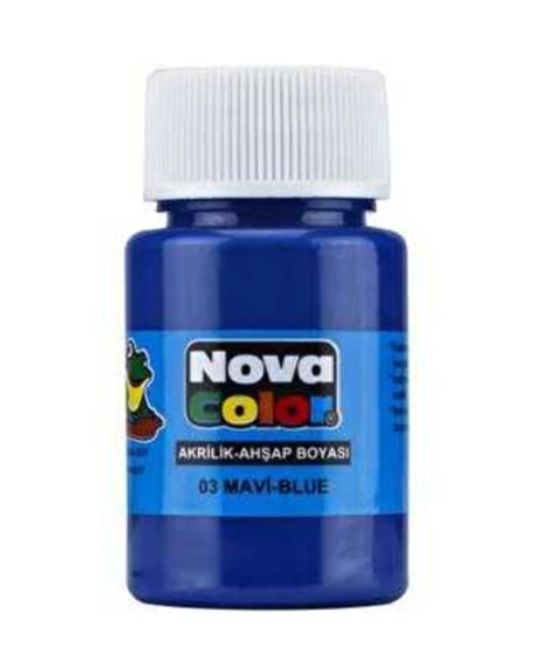 Nova Color Akrilik Boya 30 Ml Mavi - 4 adet ürün görseli 1